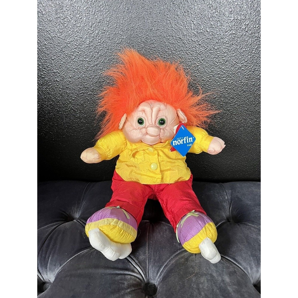 Vintage 1992 NORFIN KIDS 18" Troll Doll Norfin Valentines New With Tags